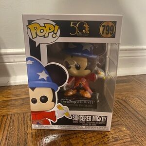 Funko Pop! Sorcerer Mickey with Blue Hat and Red Robe